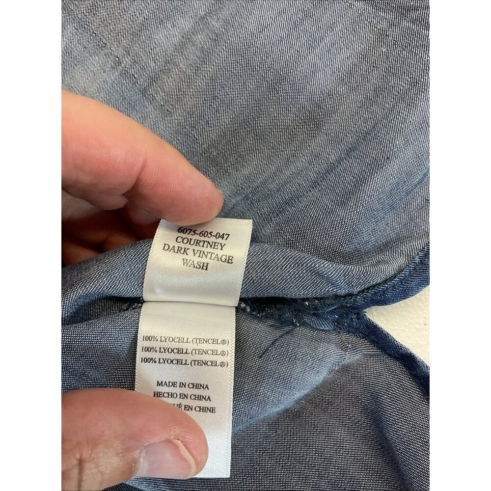 Rails Courtney Chambray Released Hem Button Up Sh… - image 5